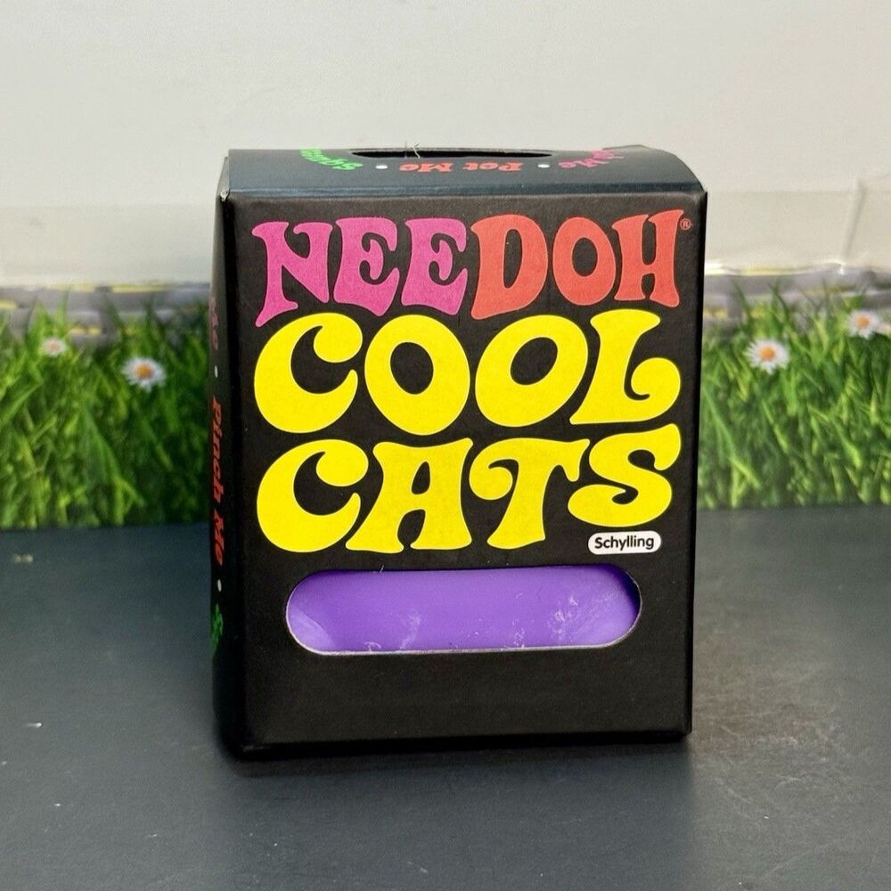 NeeDoh Purple Cool Cats Squishy Fidget Toy Stress Balls Sensory Toy NEW Tiktok